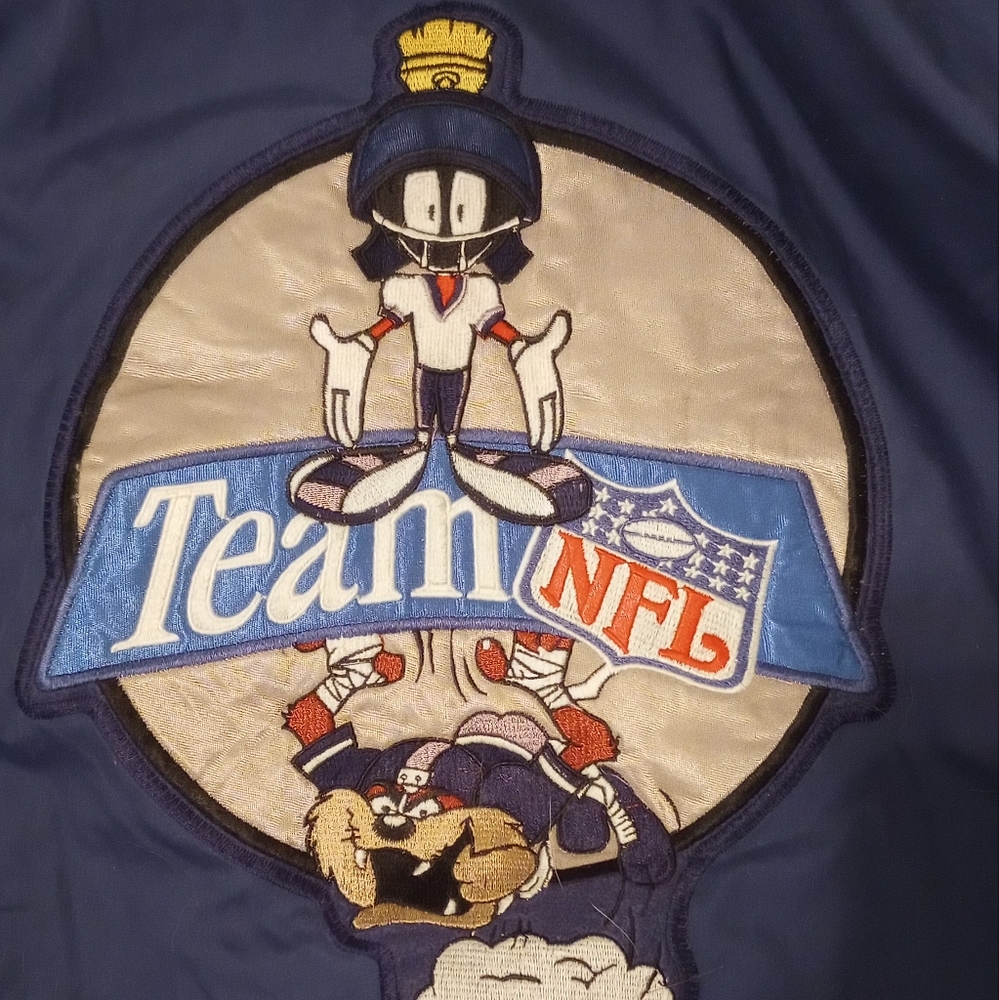 Dallas Cowboys NFL Marvin The Martian  Looney Tunes Vintage Jacket - Picture 5 of 9